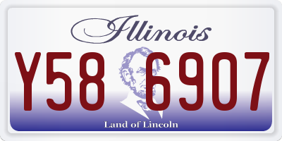 IL license plate Y586907