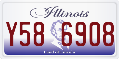 IL license plate Y586908