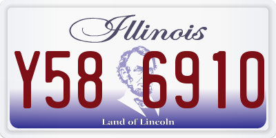 IL license plate Y586910