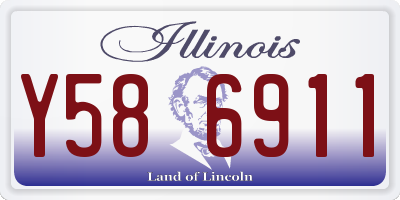IL license plate Y586911