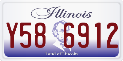IL license plate Y586912