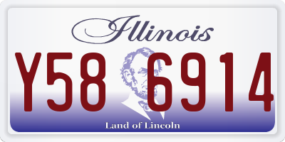 IL license plate Y586914