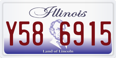 IL license plate Y586915