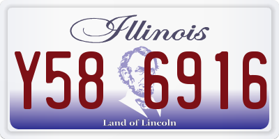 IL license plate Y586916