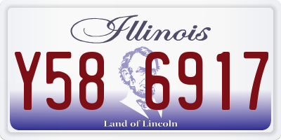 IL license plate Y586917