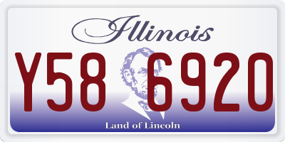 IL license plate Y586920