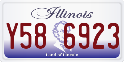 IL license plate Y586923