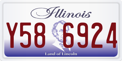 IL license plate Y586924