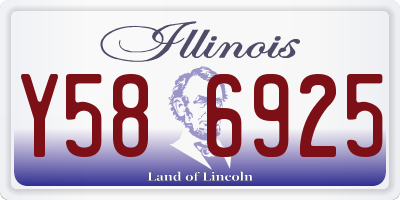 IL license plate Y586925