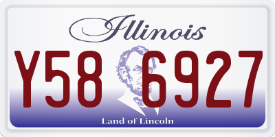 IL license plate Y586927