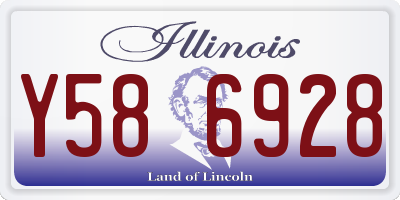 IL license plate Y586928