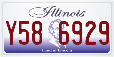 IL license plate Y586929