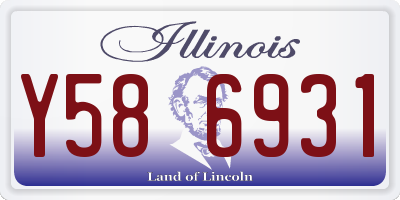 IL license plate Y586931