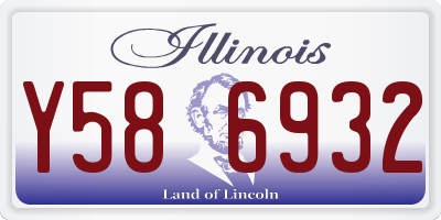 IL license plate Y586932