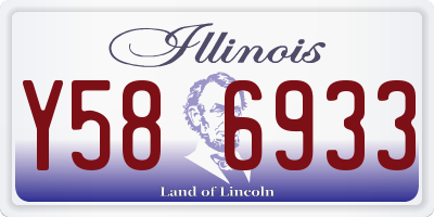 IL license plate Y586933