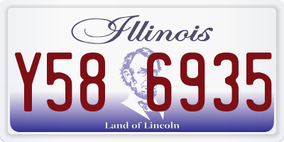 IL license plate Y586935