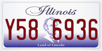 IL license plate Y586936