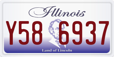 IL license plate Y586937
