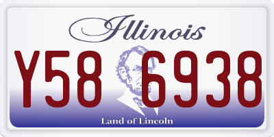 IL license plate Y586938