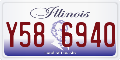 IL license plate Y586940