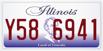 IL license plate Y586941
