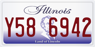 IL license plate Y586942