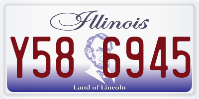 IL license plate Y586945