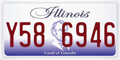 IL license plate Y586946