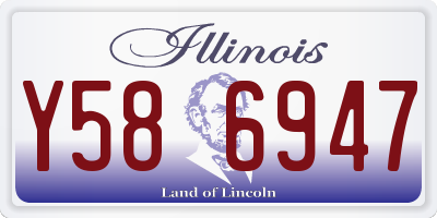 IL license plate Y586947