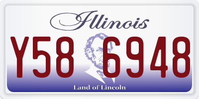 IL license plate Y586948