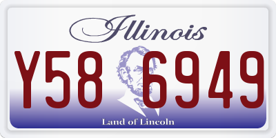 IL license plate Y586949