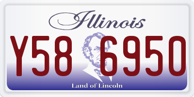 IL license plate Y586950
