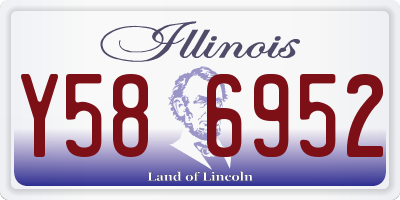 IL license plate Y586952