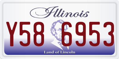 IL license plate Y586953