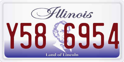IL license plate Y586954