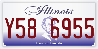 IL license plate Y586955