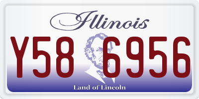 IL license plate Y586956