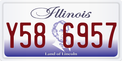 IL license plate Y586957