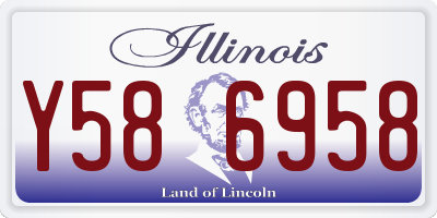 IL license plate Y586958