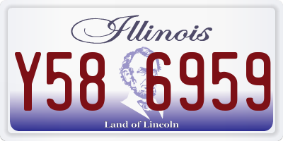IL license plate Y586959