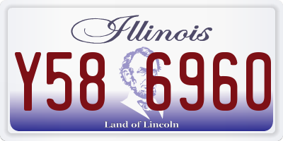 IL license plate Y586960