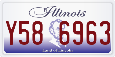 IL license plate Y586963