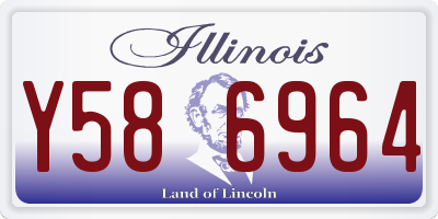 IL license plate Y586964