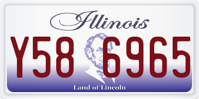 IL license plate Y586965