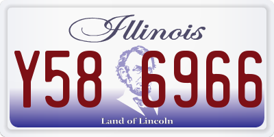 IL license plate Y586966