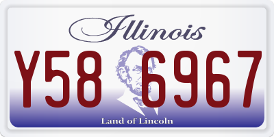 IL license plate Y586967