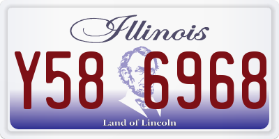 IL license plate Y586968