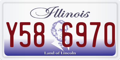 IL license plate Y586970
