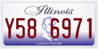 IL license plate Y586971