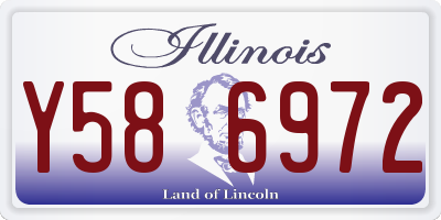 IL license plate Y586972
